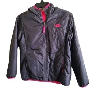 The North Face Girl's Reversible Hooded Jacket Size L (14/16)